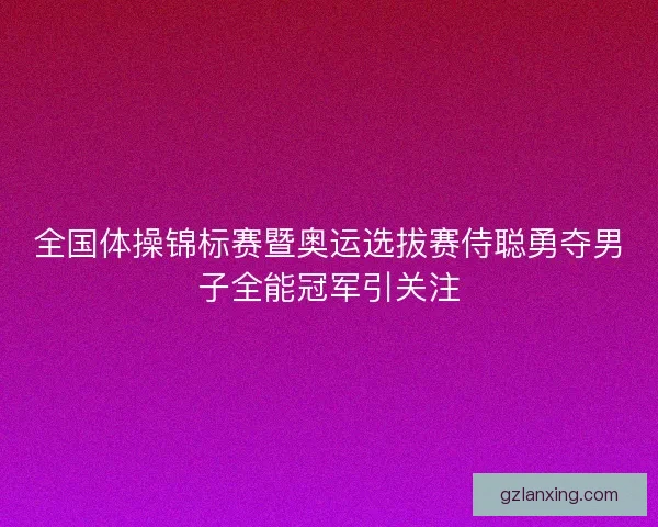 全国体操锦标赛暨奥运选拔赛侍聪勇夺男子全能冠军引关注